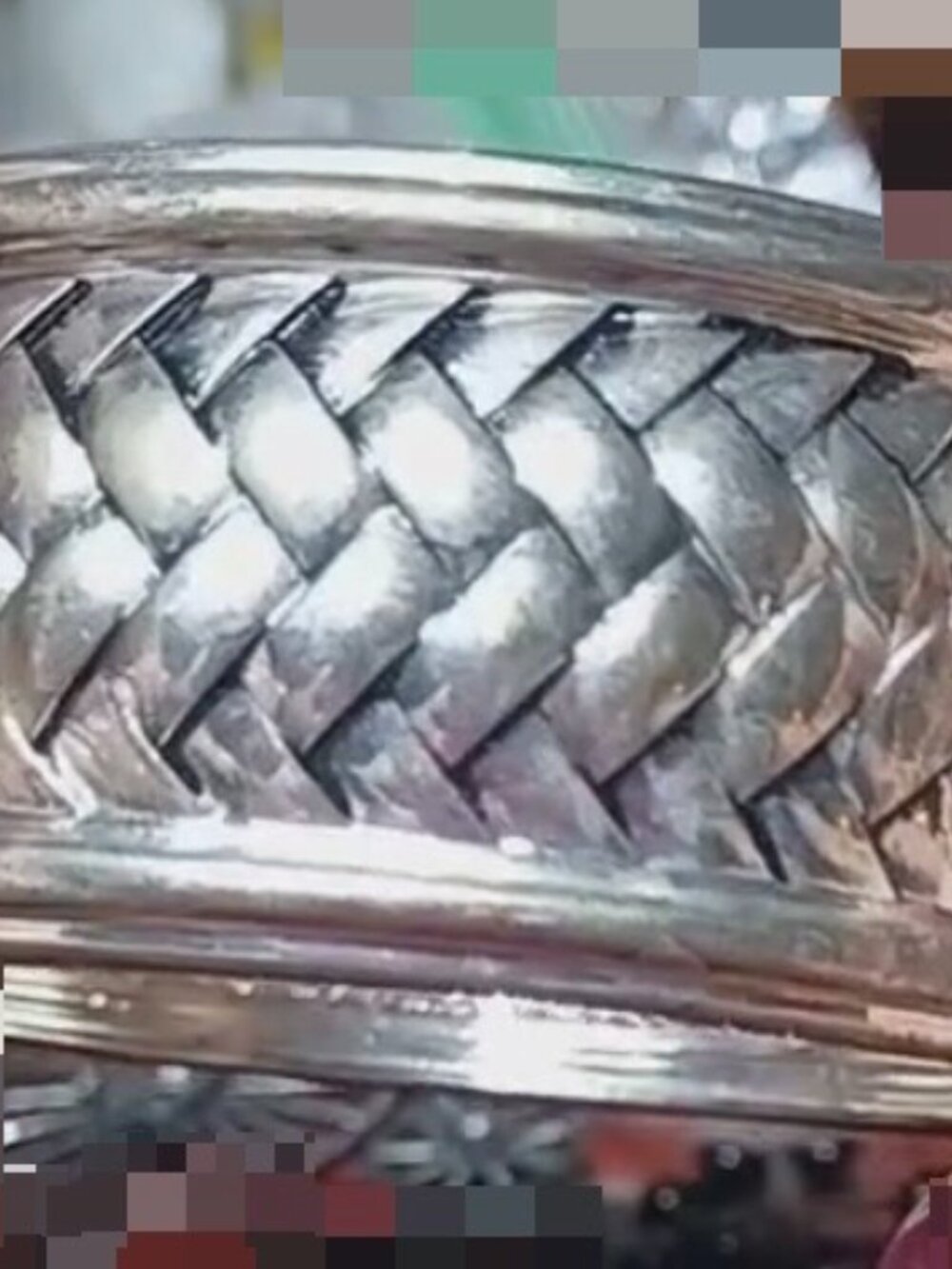 Silver Tone Big Clamper Bracelet